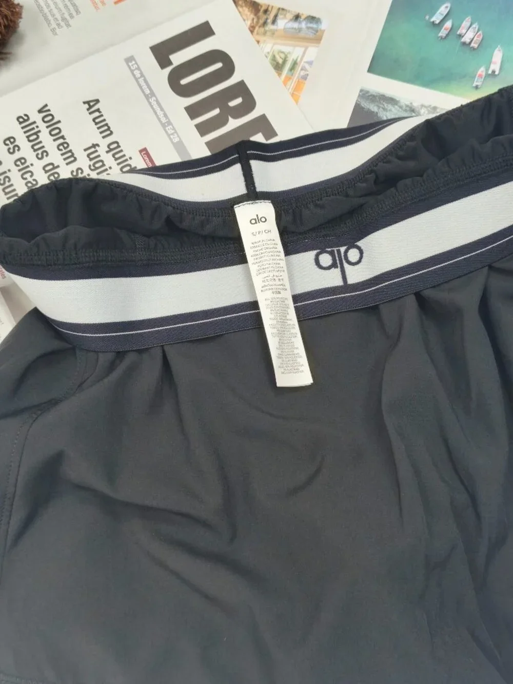 ALO Yoga Women's Match Point Tennis Skirt Black⚾| Versatile items | Athleisure😍